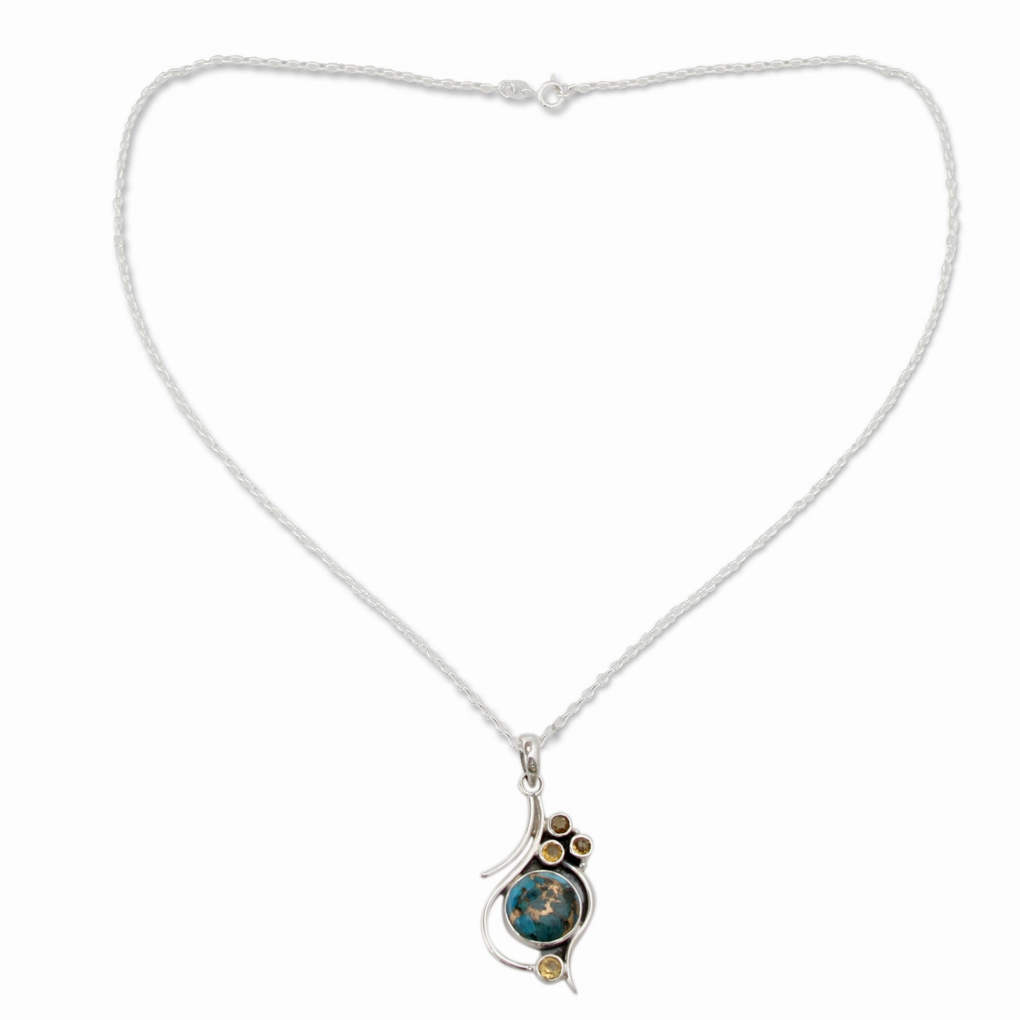 Golden Sky Pendant Necklace