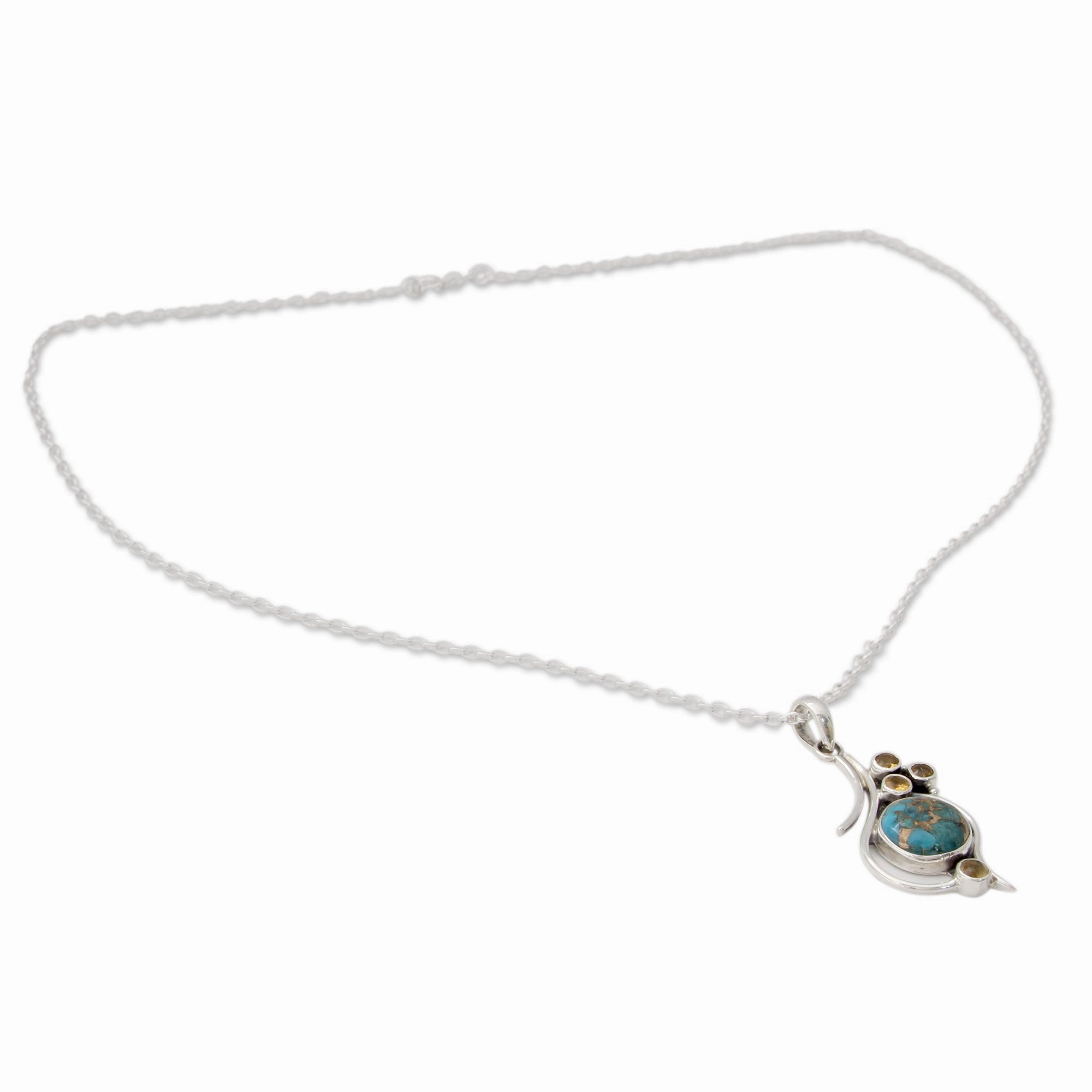 Golden Sky Pendant Necklace