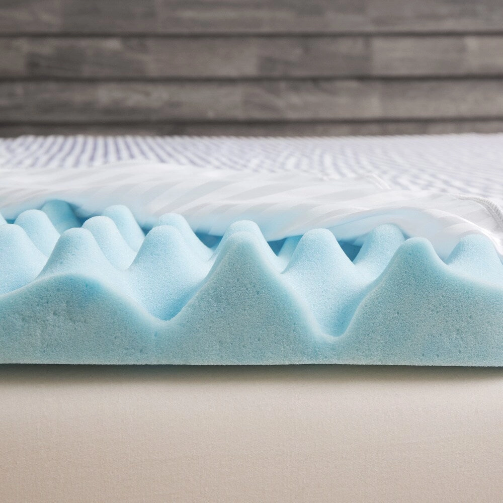 Grande Hotel Collection 4-inch Big Comfort Gel Memory Foam Mattress Topper with Polysilk Cover