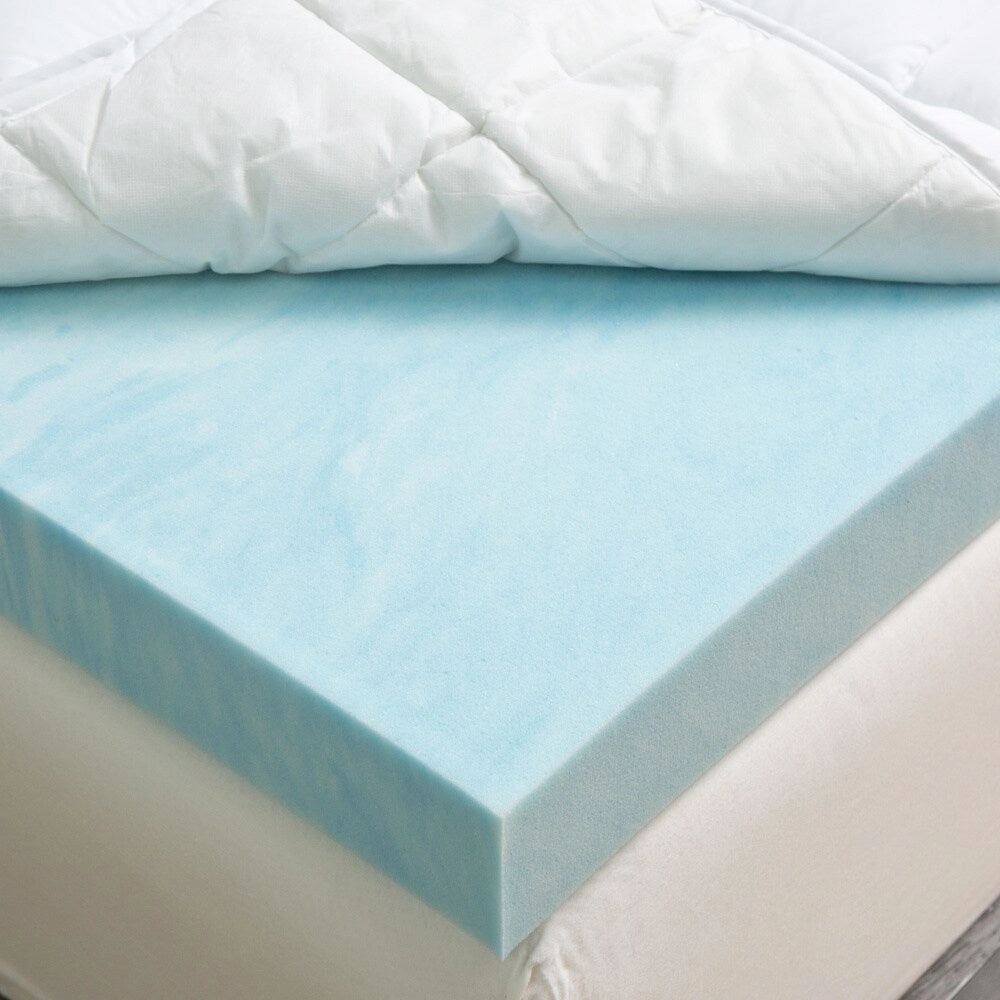 Grande Hotel Collection 4-inch Gel Memory Foam and 1.5-inch Fiber Mattress Topper