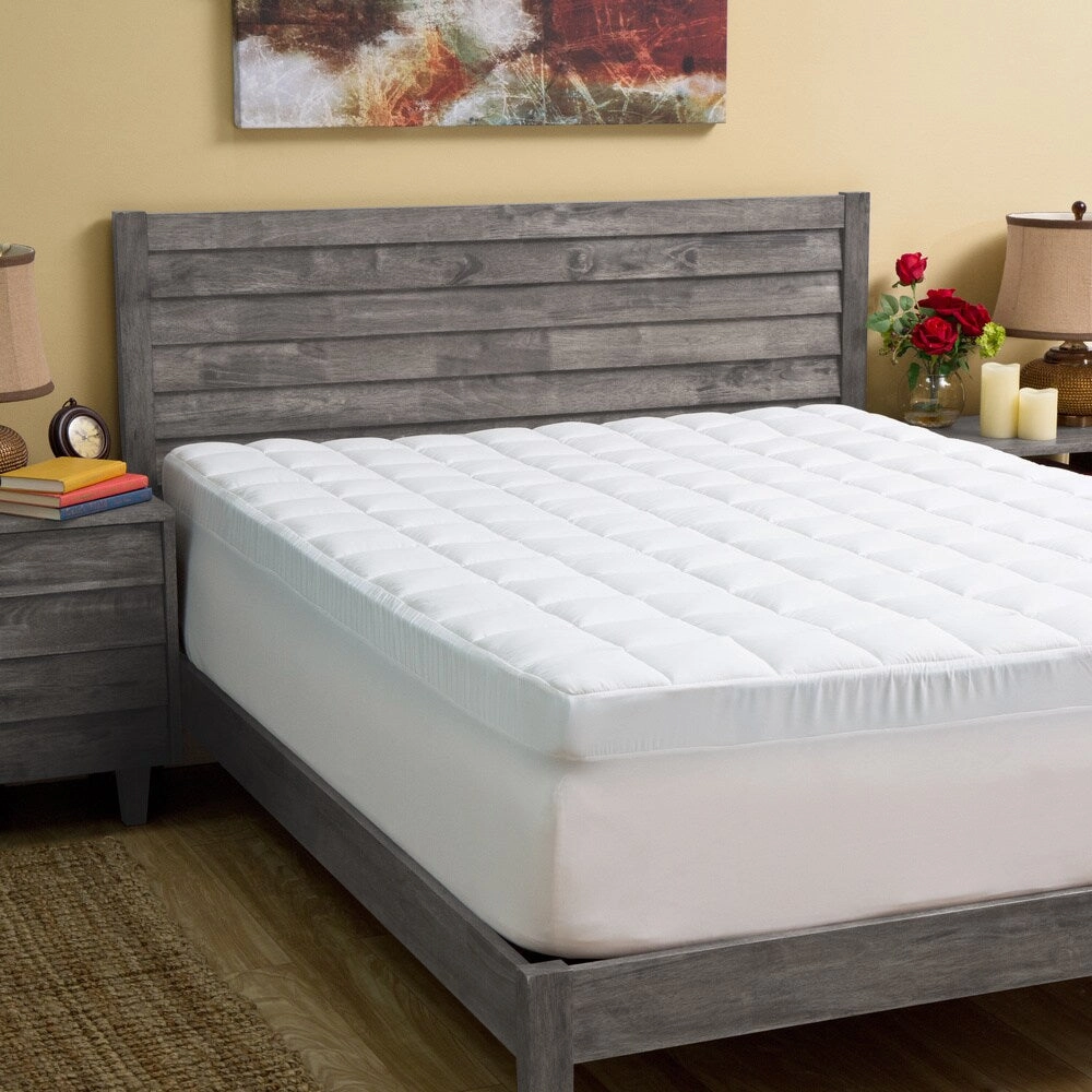 Grande Hotel Collection 4-inch Gel Memory Foam and 1.5-inch Fiber Mattress Topper