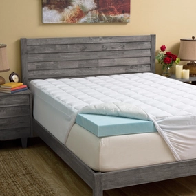 Grande Hotel Collection 4-inch Gel Memory Foam and 1.5-inch Fiber Mattress Topper mattress pads,mattress topper,bed protection