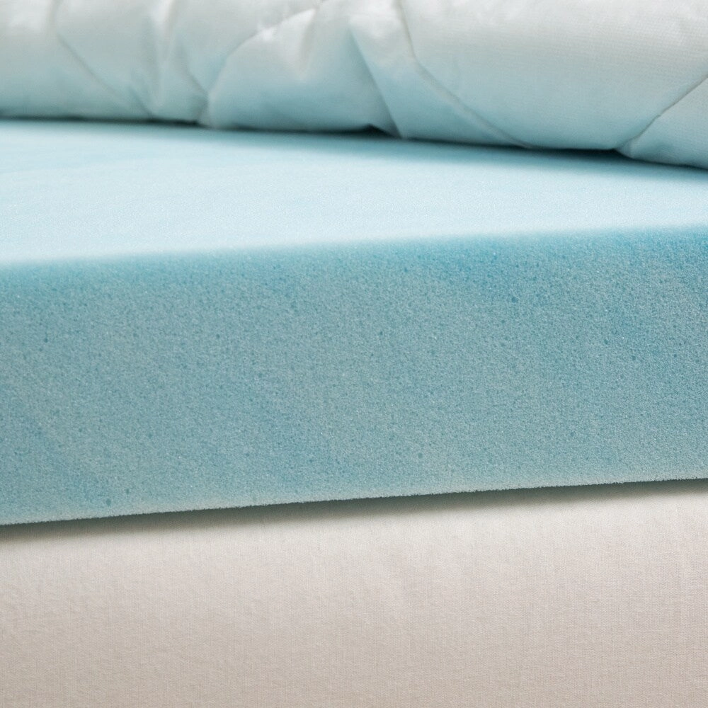 Grande Hotel Collection 4-inch Gel Memory Foam and 1.5-inch Fiber Mattress Topper