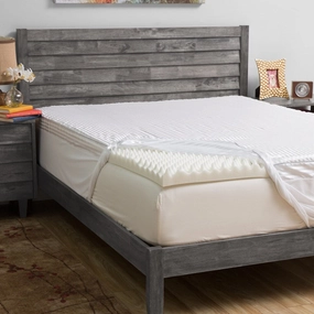 Grande Hotel Collection Comfort Loft 3-inch Memory Foam Mattress Topper with Cover mattress pads,mattress topper,bed protection