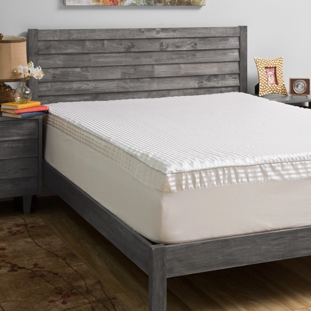 Grande Hotel Collection Comfort Loft 3-inch Memory Foam Mattress Topper with Cover