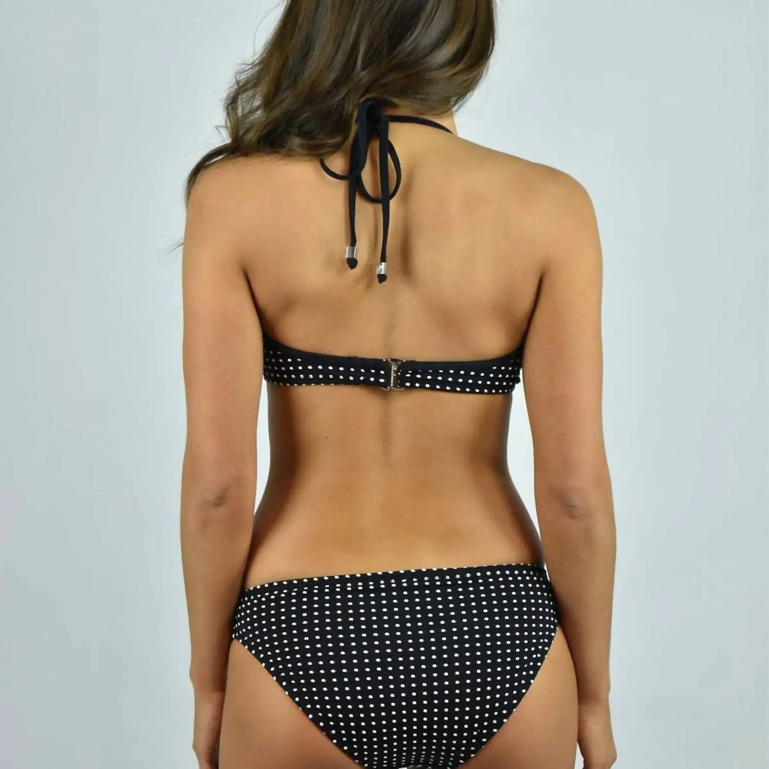 Graphic 2 Tone Classic Bikini Bottom In Jet/white