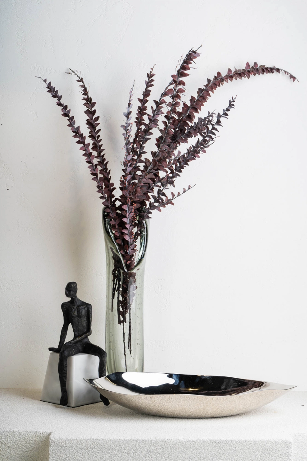 Gray Glass Organic Vase L | Liang & Eimil Elise