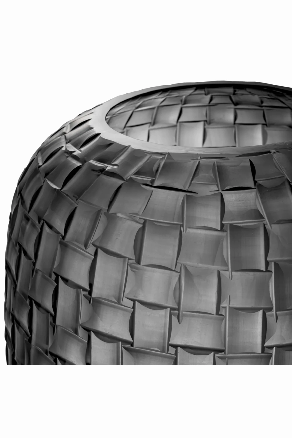Gray Hand Blown Glass Vase | Eichholtz Varese
