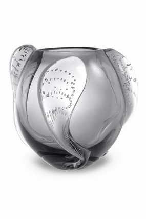 Gray Handblown Glass Vase | Eichholtz Sianluca L Vase,Glass Vase