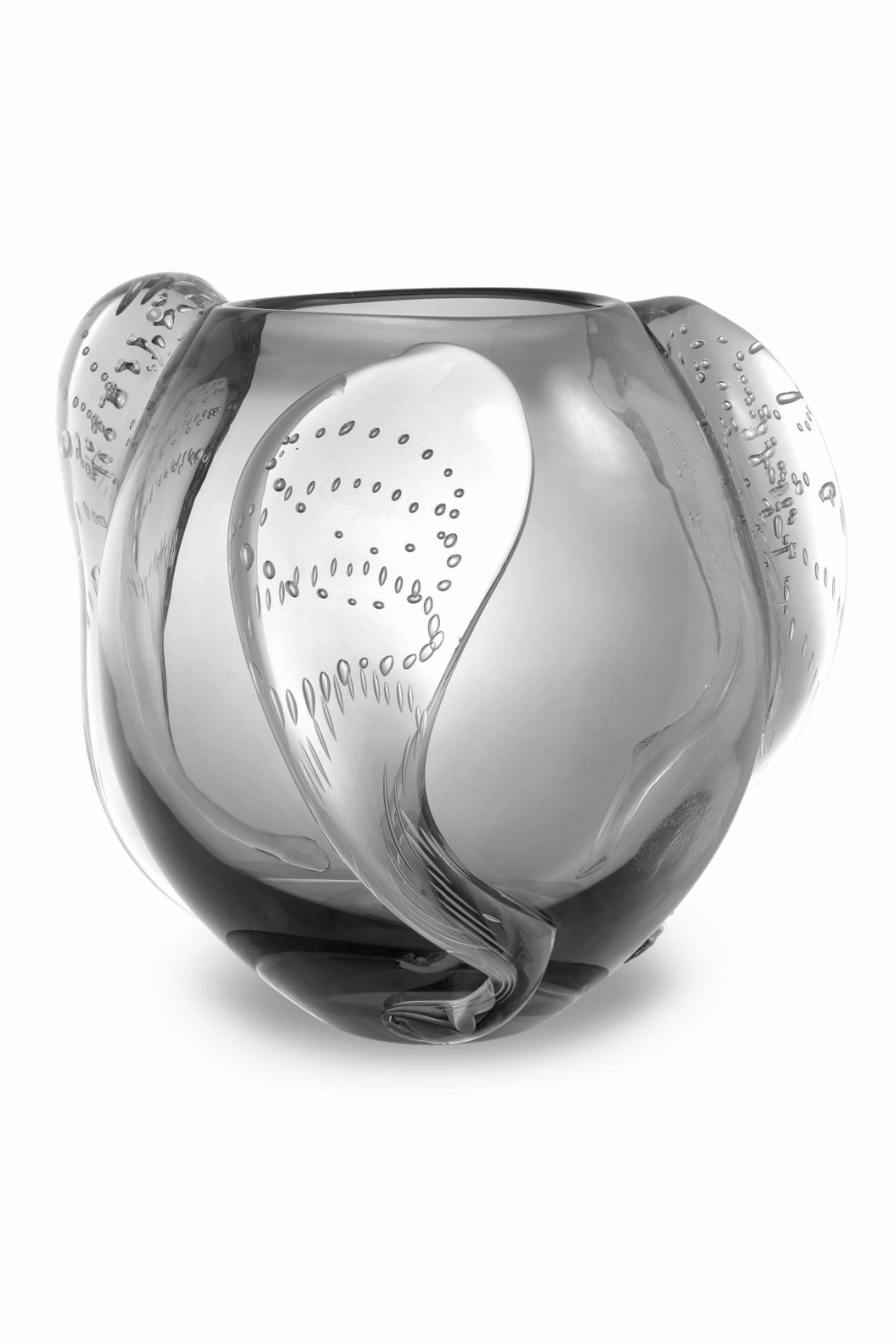Gray Handblown Glass Vase | Eichholtz Sianluca L Vase,Glass Vase