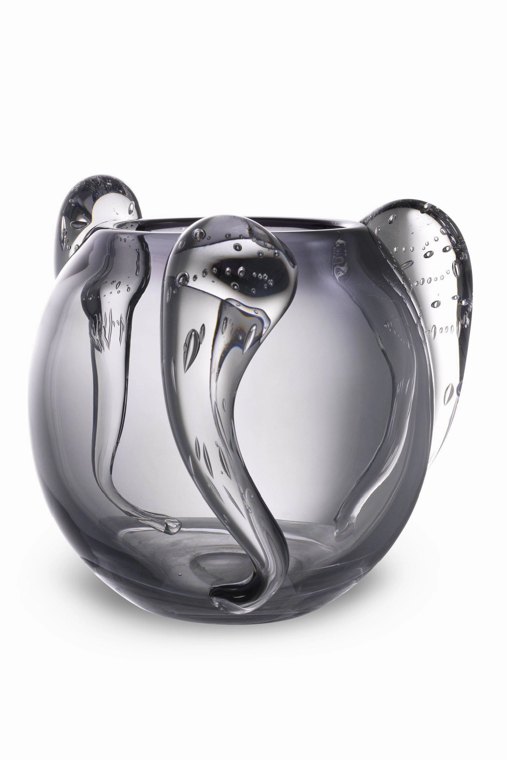 Gray Handblown Glass Vase | Eichholtz Sianluca S Vase,Glass Vase