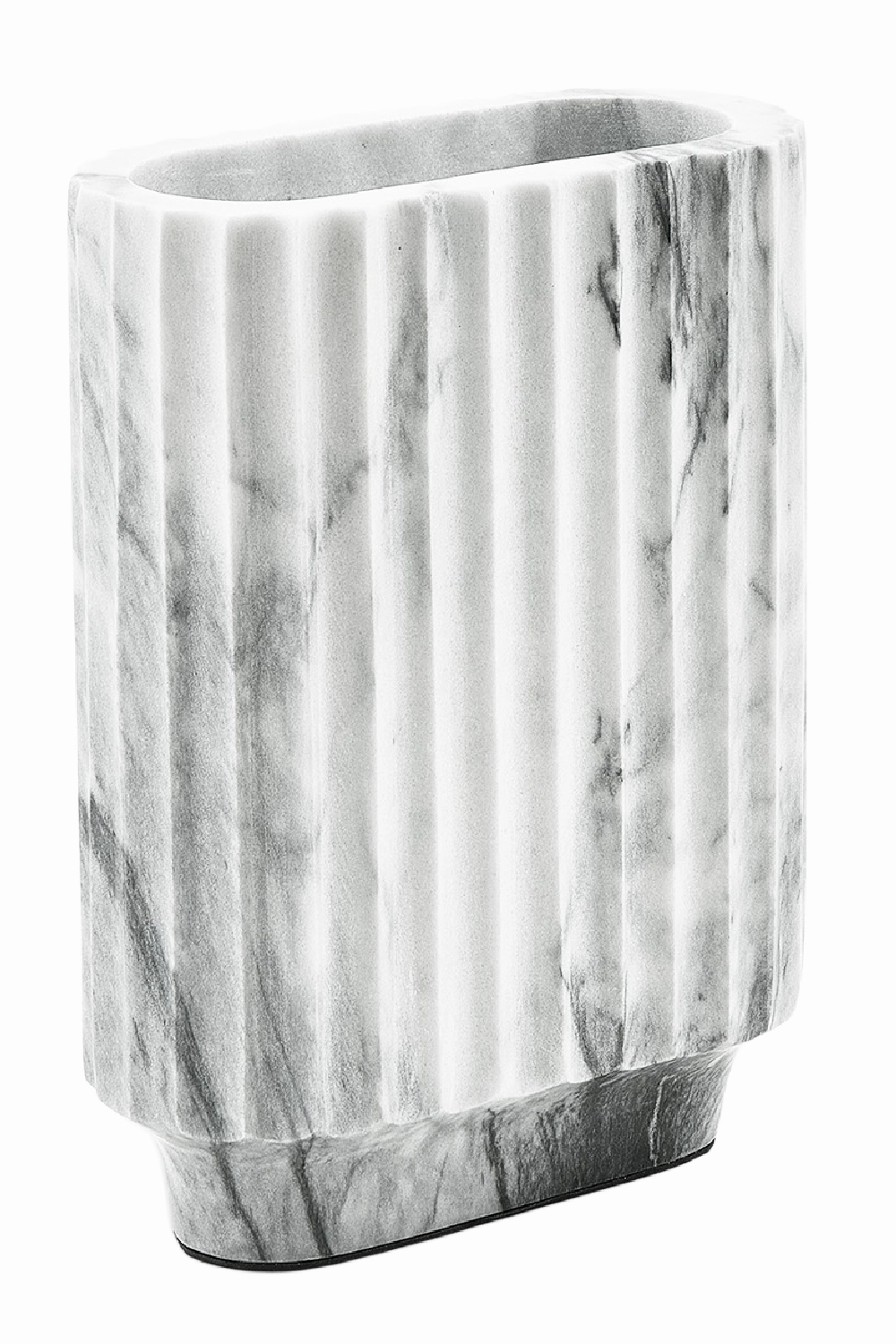 Gray Marble Fluted Vase | Liang & Eimil Zeno