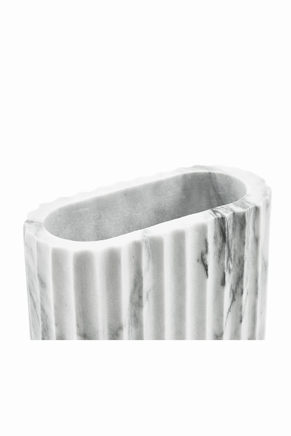 Gray Marble Fluted Vase | Liang & Eimil Zeno