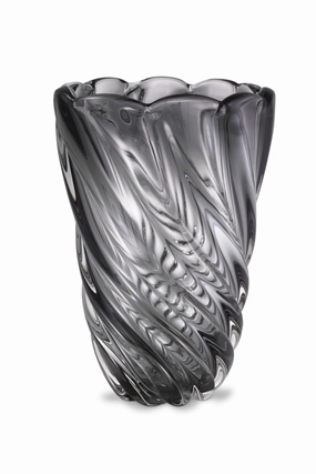 Gray Swirling Glass Vase | Eichholtz Contessa - L Vase,Glass Vase