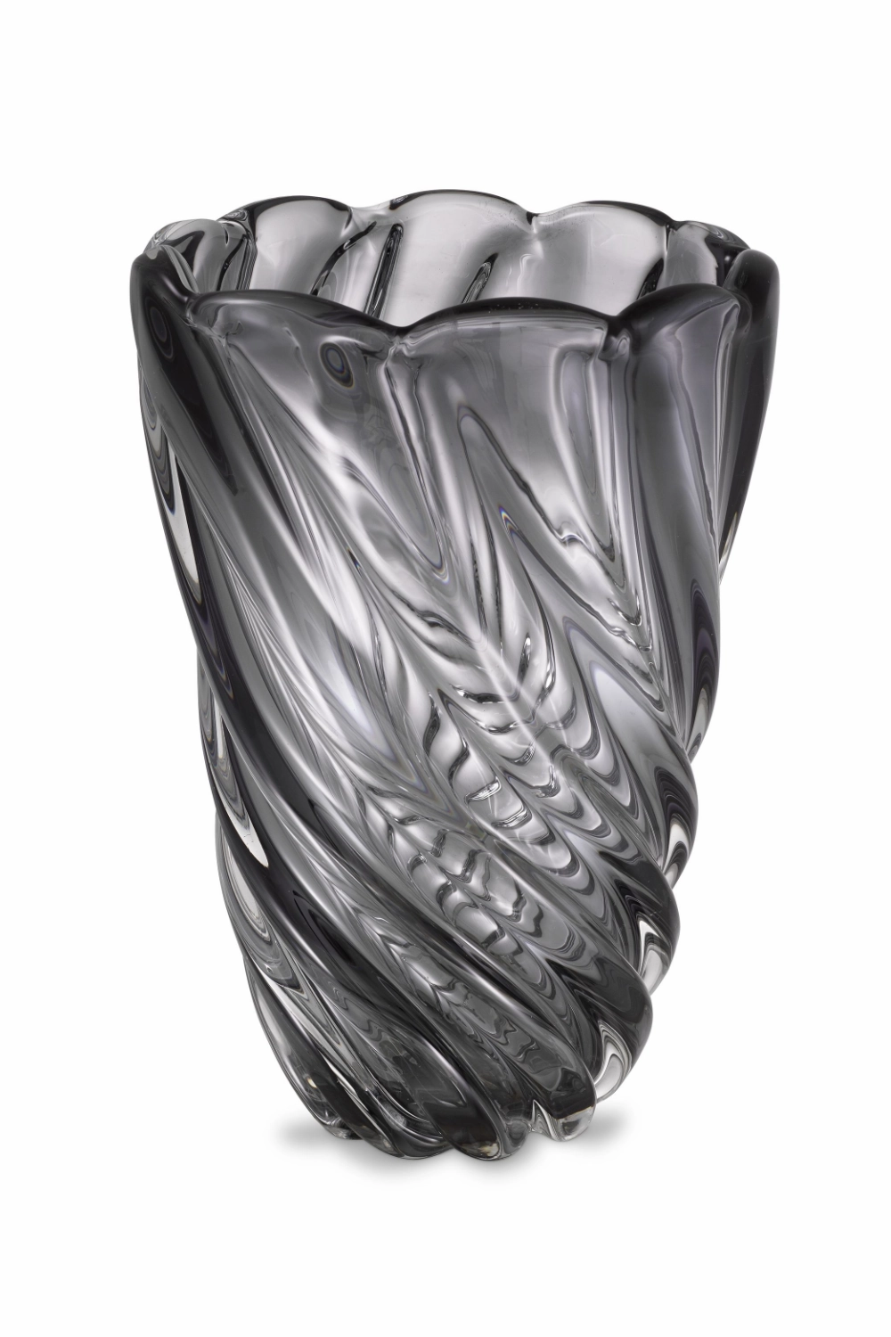 Gray Swirling Glass Vase | Eichholtz Contessa - L