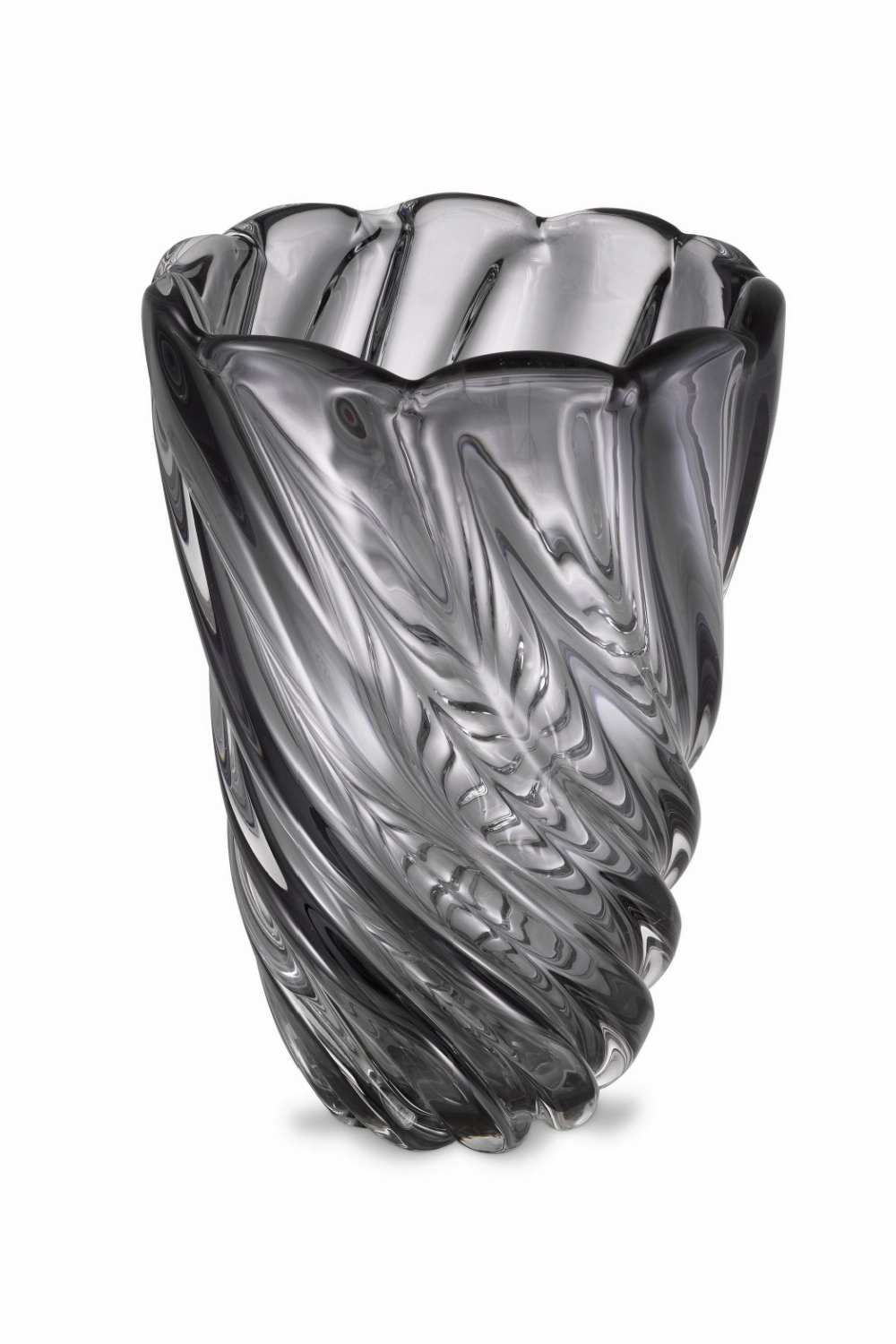 Gray Swirling Glass Vase | Eichholtz Contessa - L