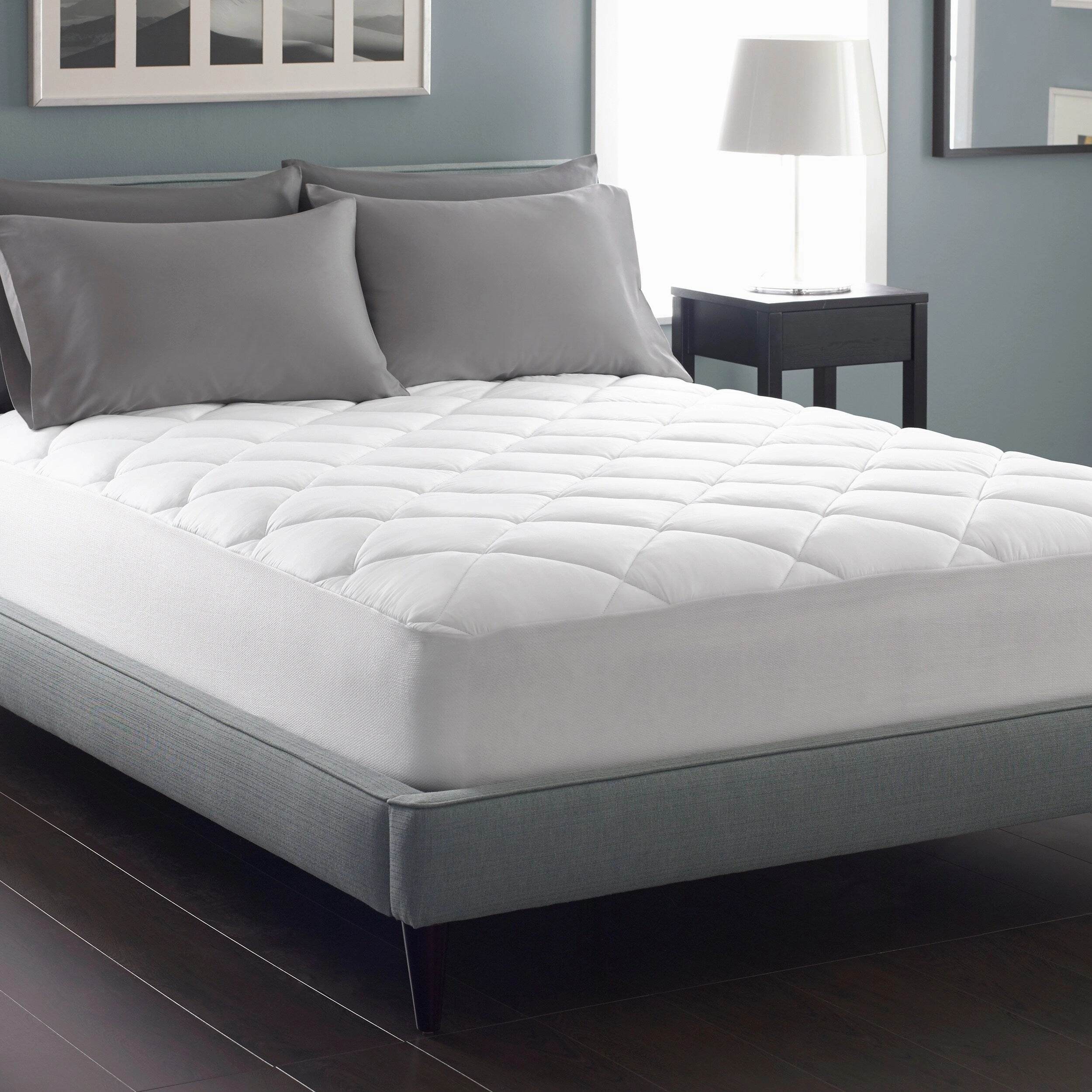 Great Sleep 37.5 Mattress Pad - White mattress pads,mattress topper,bed protection