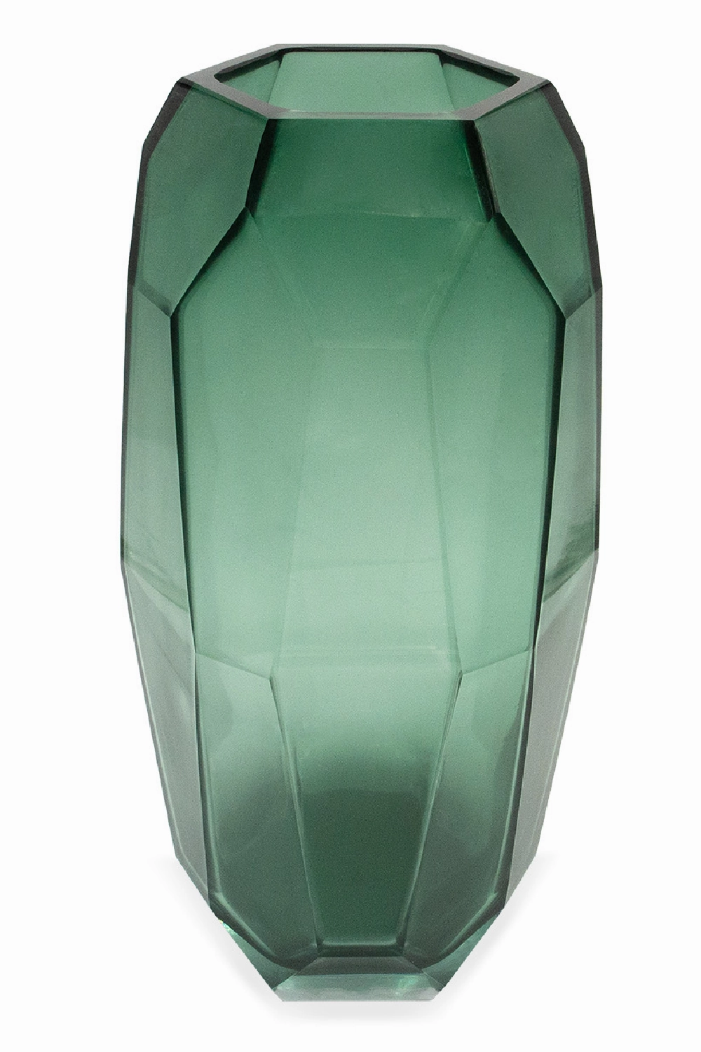 Green Faceted Glass Vase | Liang & Eimil Emerald
