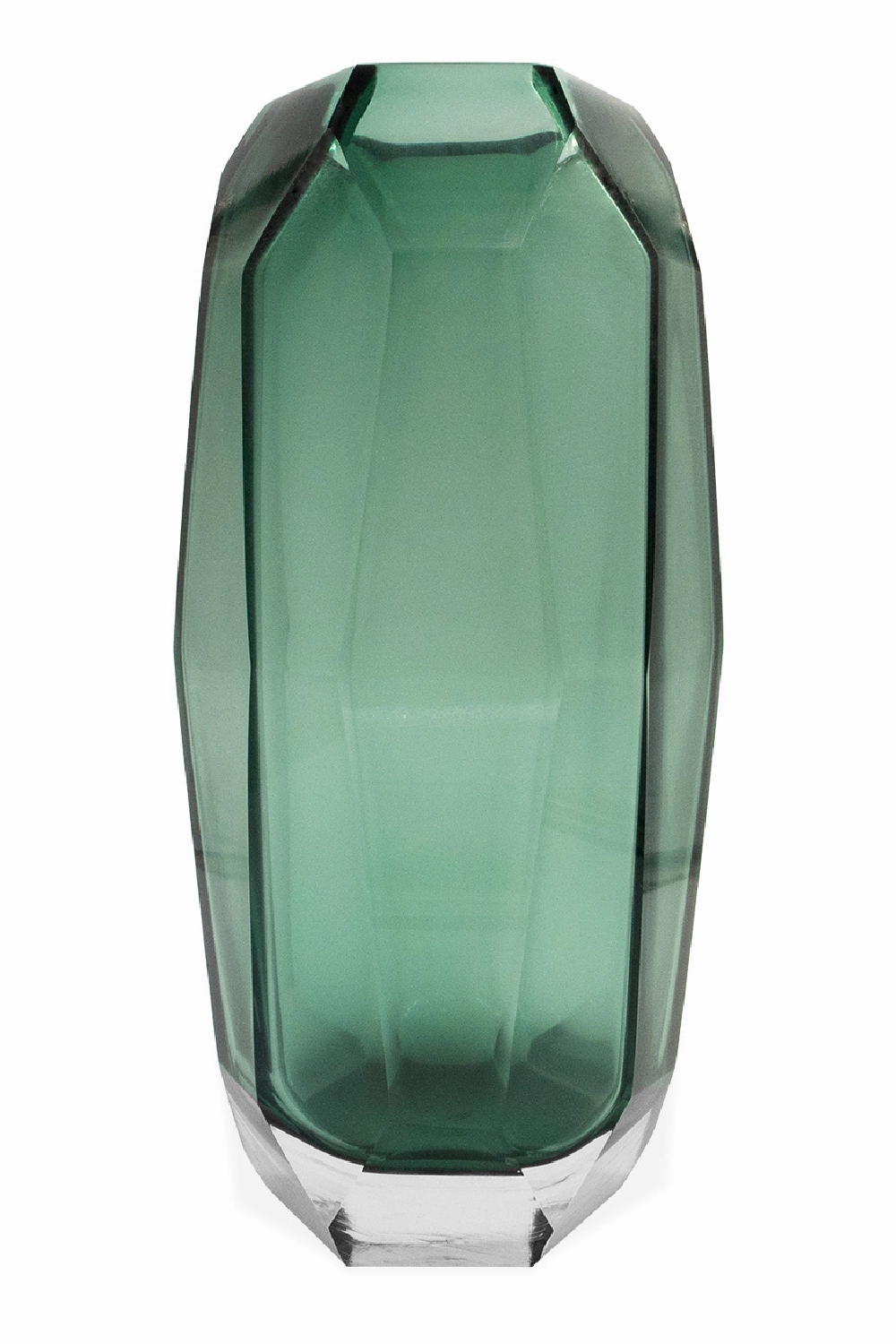 Green Faceted Glass Vase | Liang & Eimil Emerald