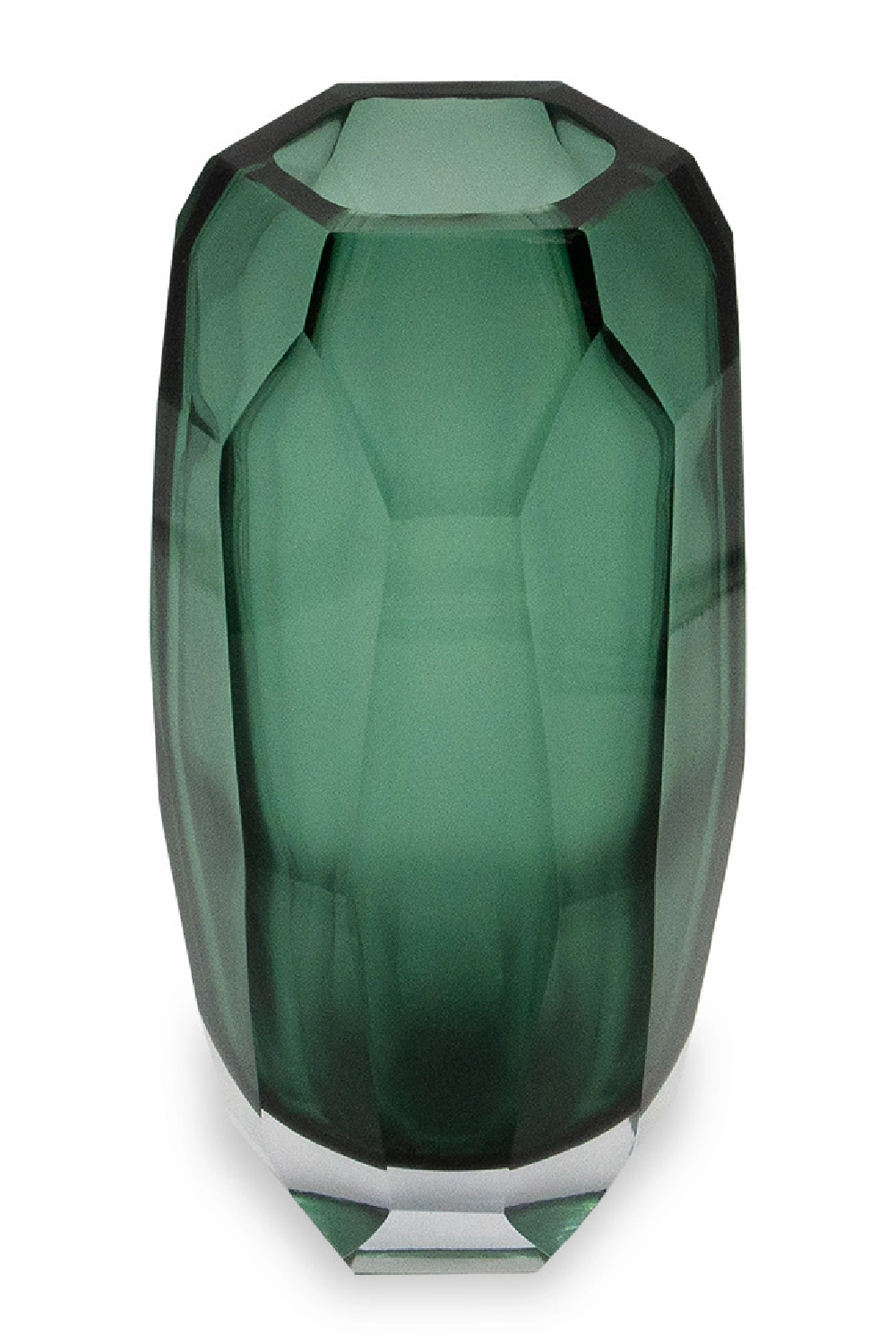 Green Faceted Glass Vase | Liang & Eimil Emerald