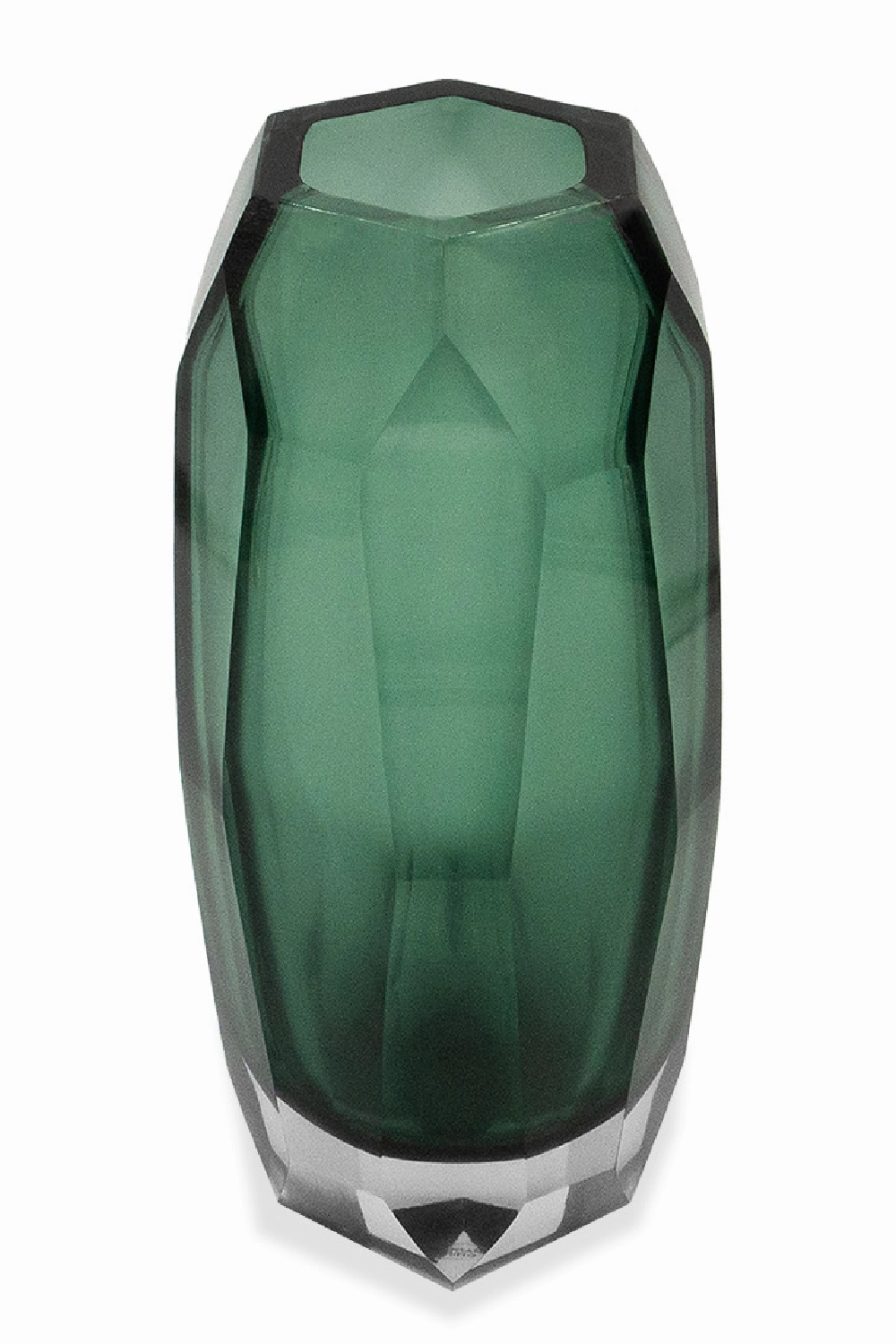 Green Faceted Glass Vase | Liang & Eimil Emerald