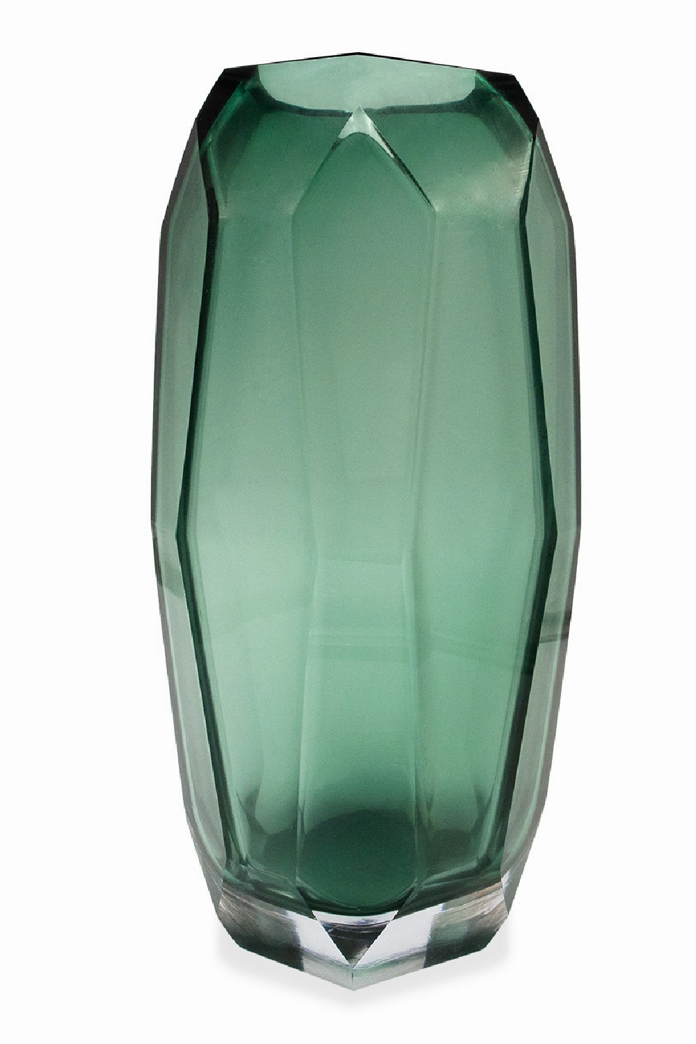 Green Faceted Glass Vase | Liang & Eimil Emerald