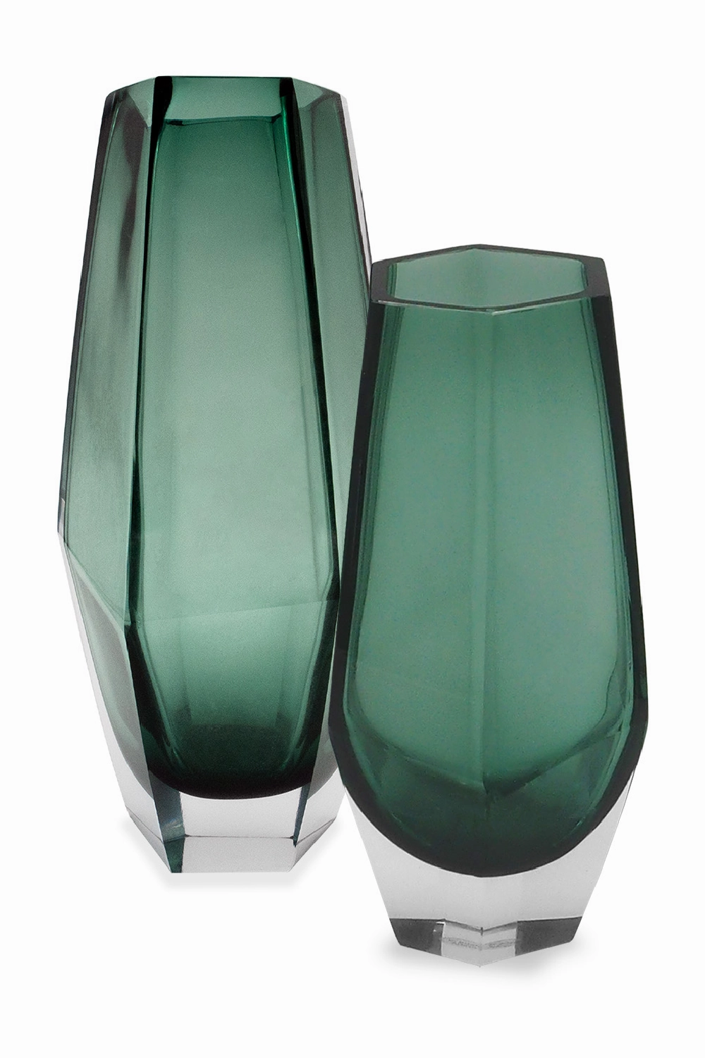 Green Glass Modern Vase | Liang & Eimil Wiley