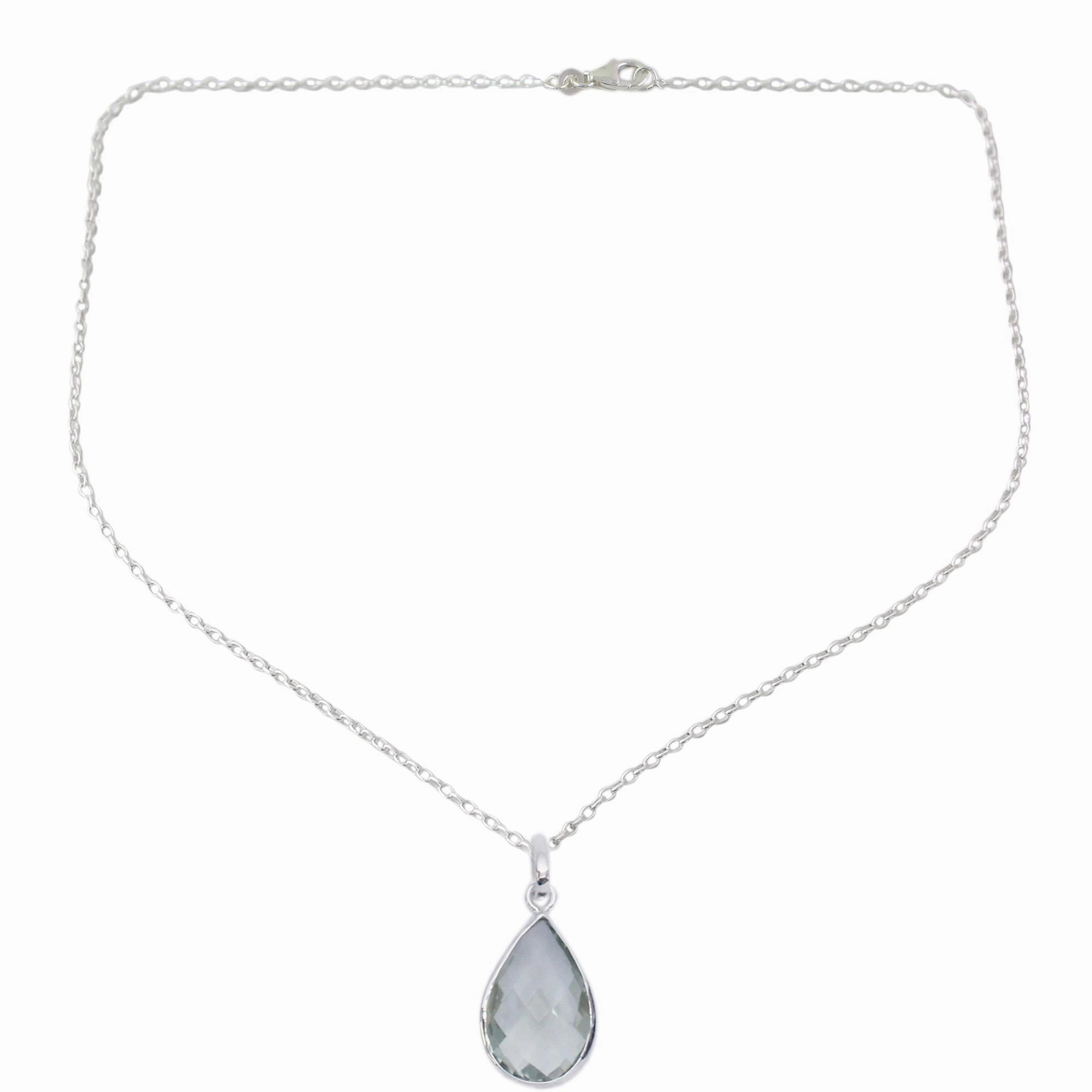 Green Mystique Sterling Silver Necklace