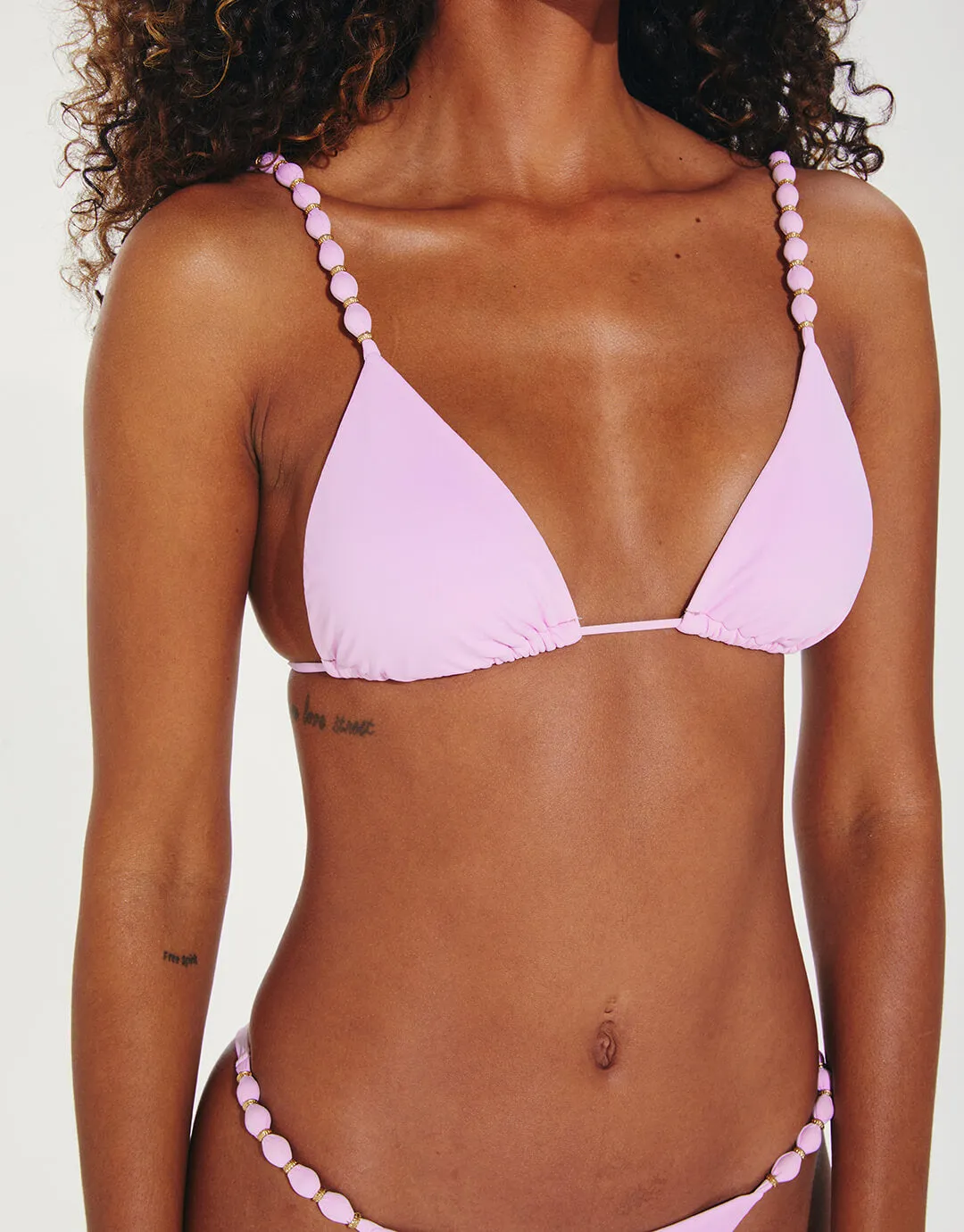 Grenadine Beads Cheeky Bikini Pant - Lilac