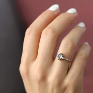Grey Marquise Diamond Ring