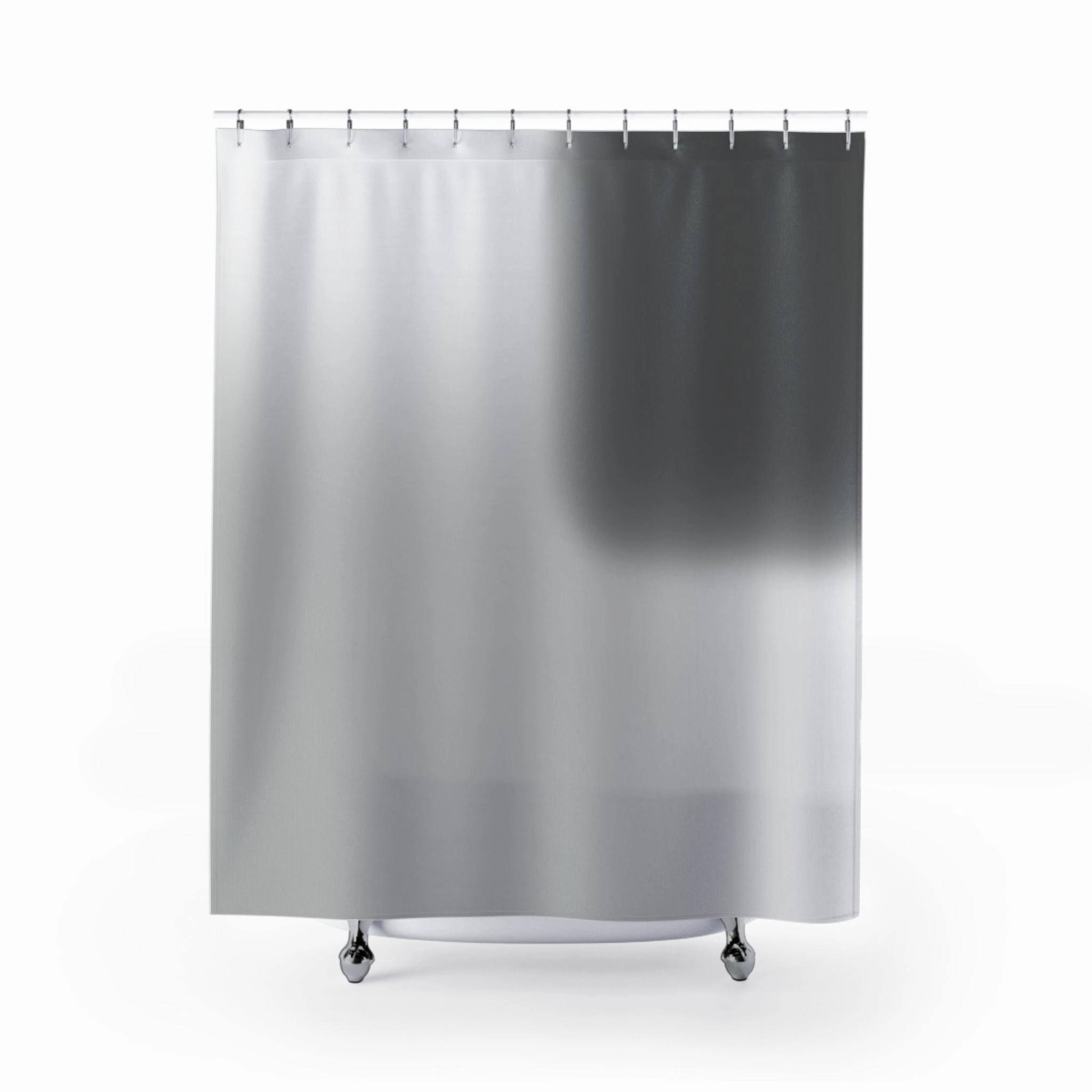 Grey Shower Curtain | Ombre Minimalist Fabric Curtain Lighting,Home Lighting