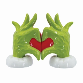 Grinch Heart Hands Salt & Pepper Shakers 4" Decorative Mirror,Home Decor Mirror