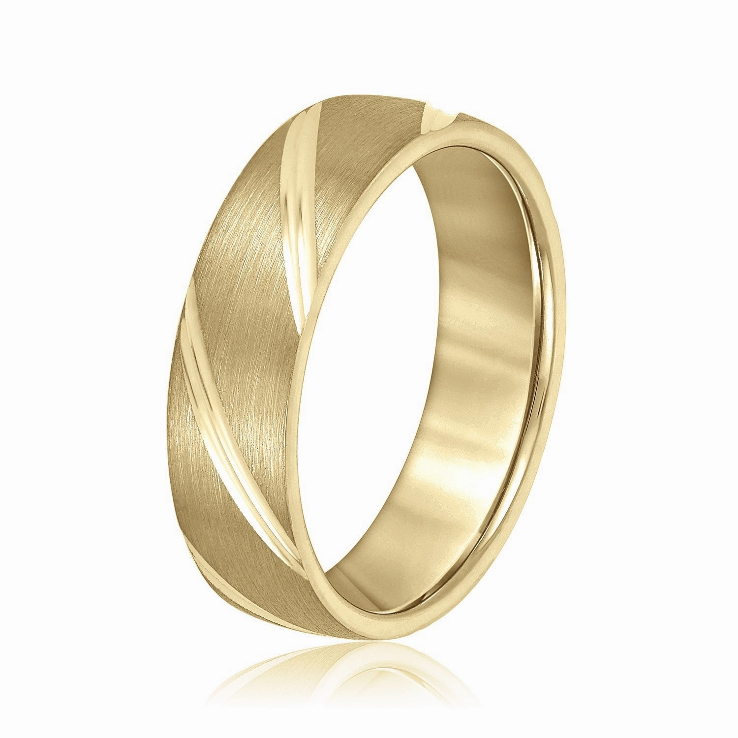 Grooves Engraved Men's Wedding Band
