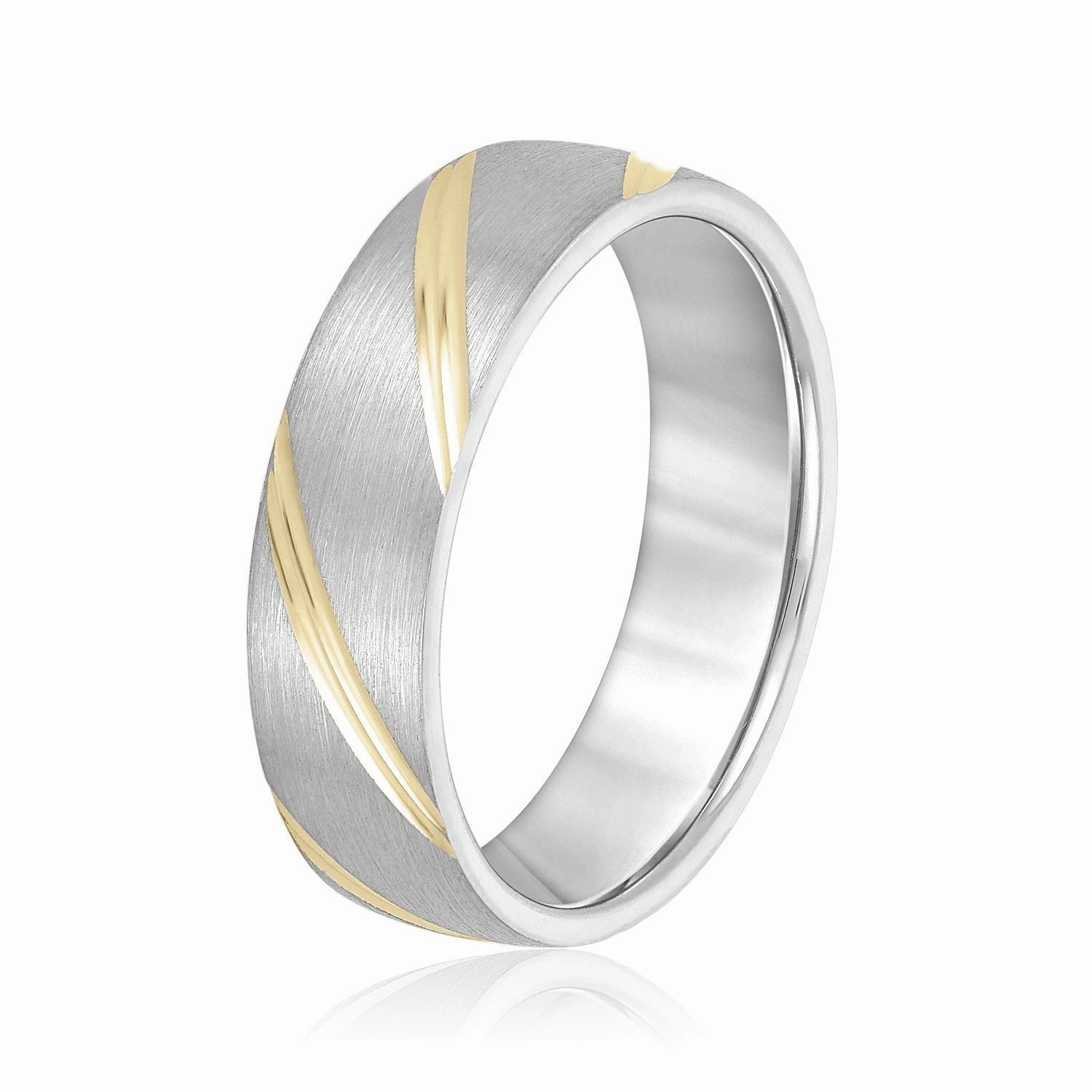Grooves Engraved Men's Wedding Band