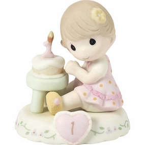Growing In Grace Age 1 Brunette Girl Figurine Decorative Mirror,Home Decor Mirror