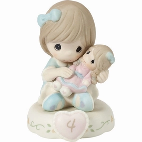 Growing In Grace Age 4 Brunette Girl Figurine Decorative Mirror,Home Decor Mirror