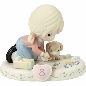 Growing In Grace Age 8 Blonde Girl Figurine Decorative Mirror,Home Decor Mirror