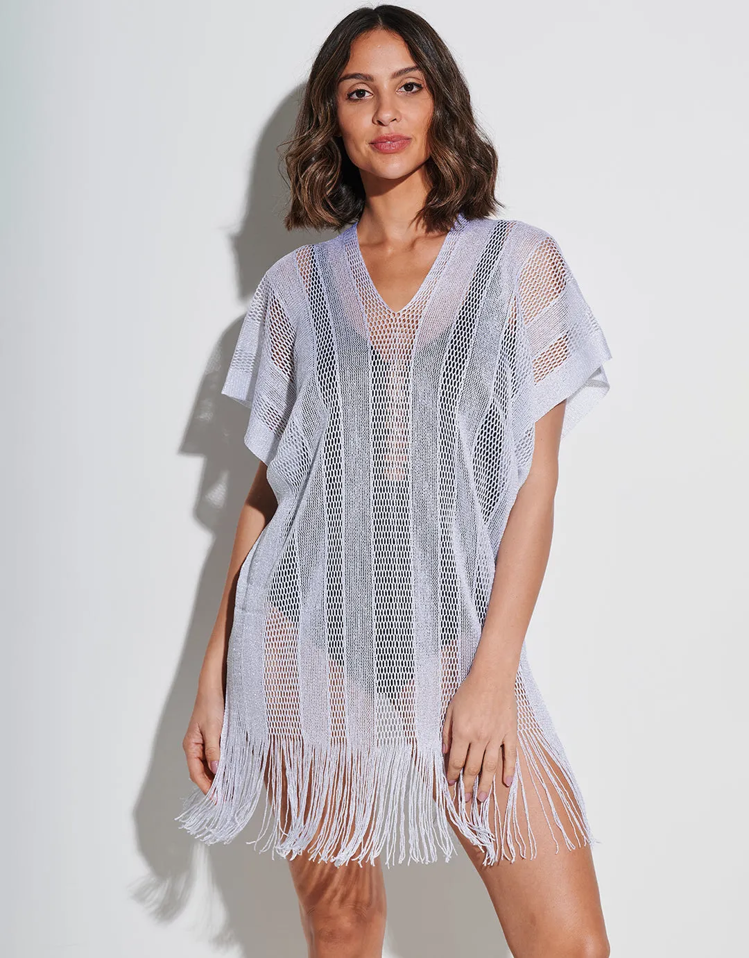 Guayana Metallic Tunic - Silver