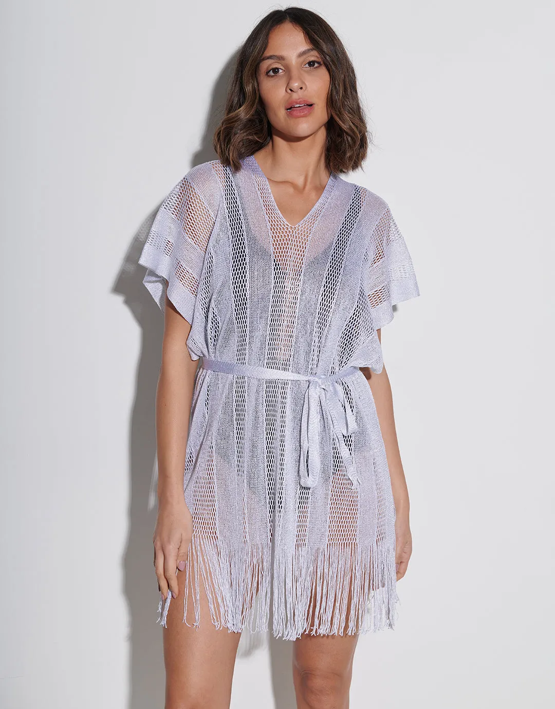 Guayana Metallic Tunic - Silver