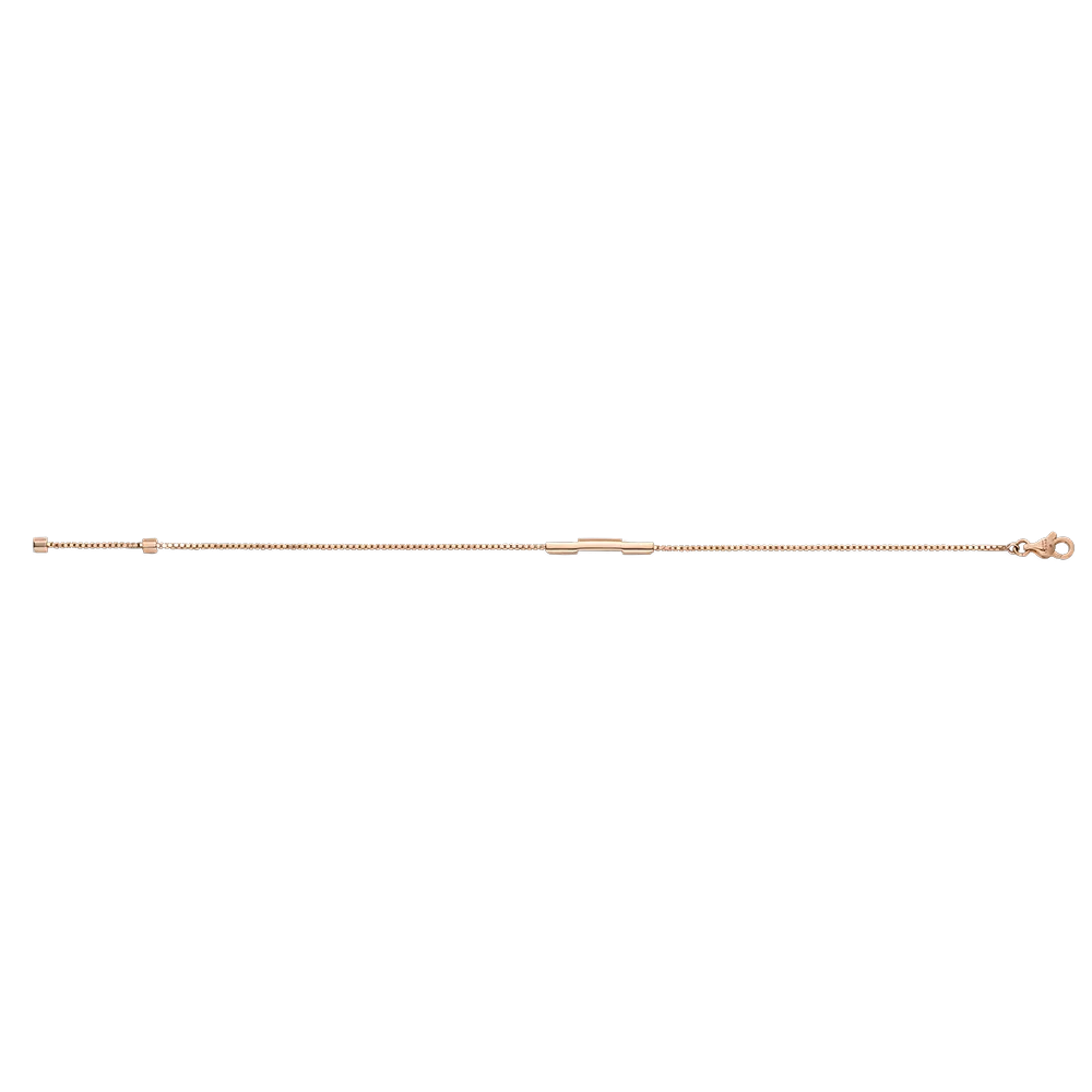 Gucci Link to Love 18ct Rose Gold Bracelet with Gucci Bar