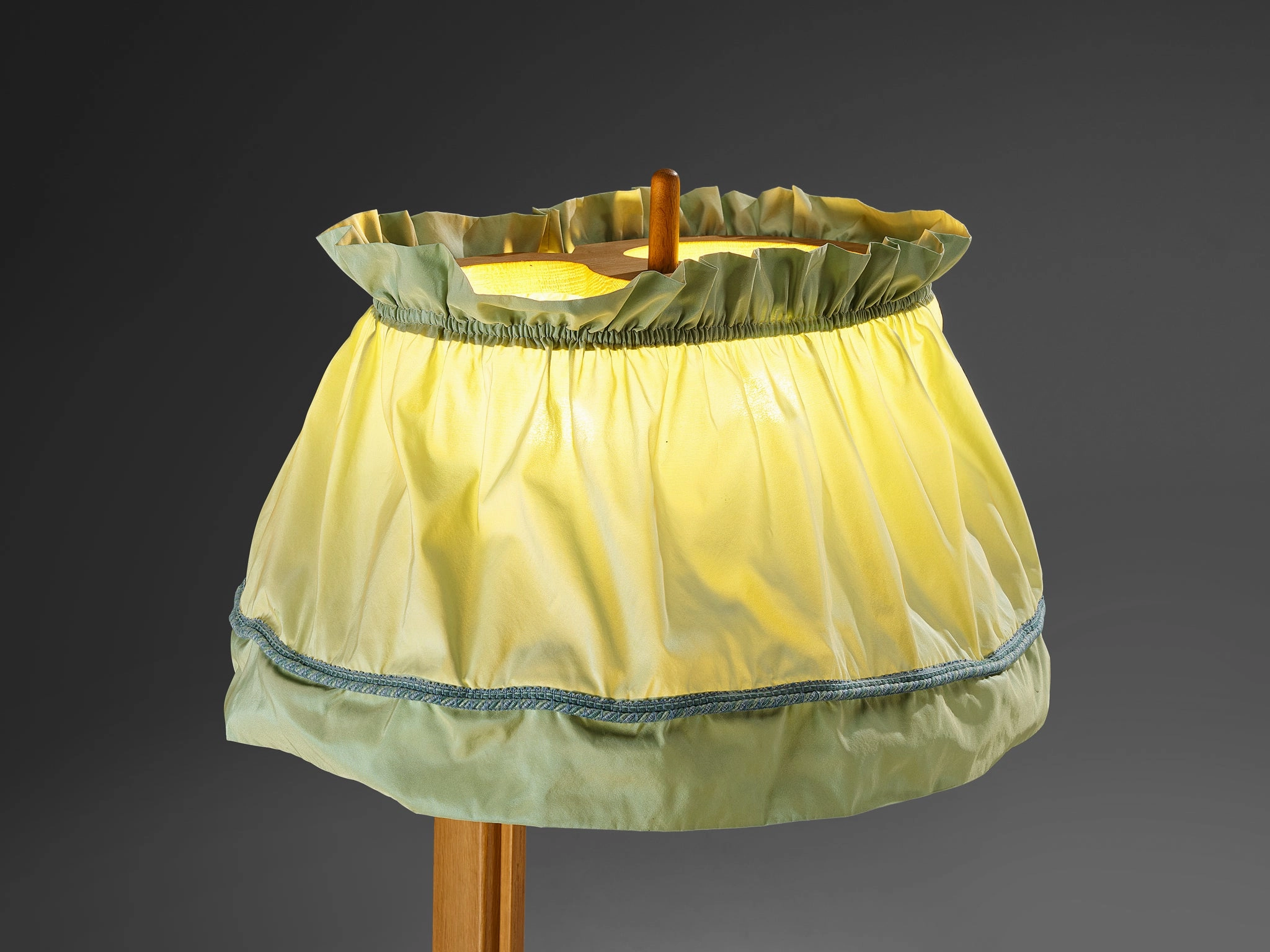 Guillerme & Chambron Floor Lamp with Integrated Side Table