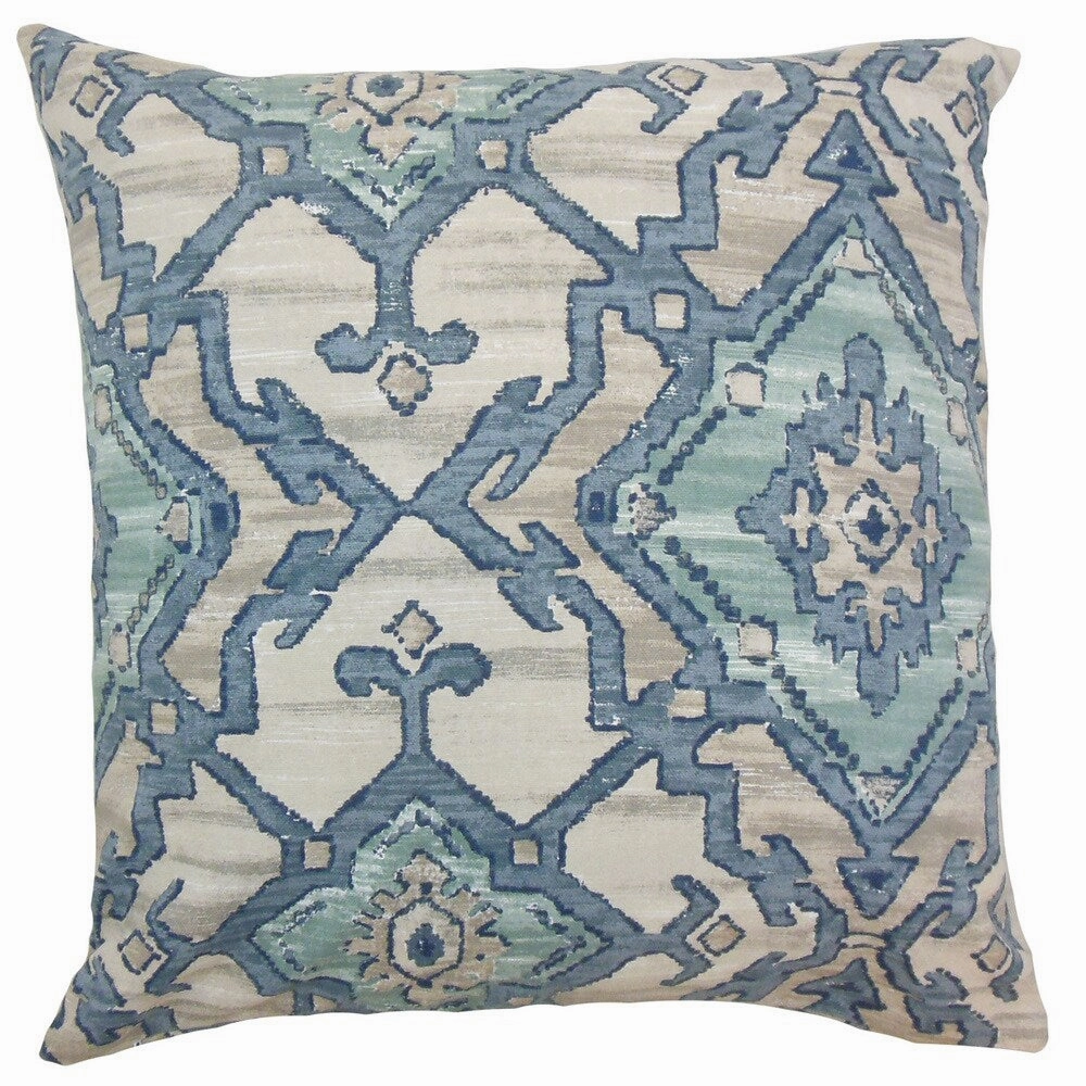 Halia Ikat Euro Sham Aegean pillowcases,cotton pillow covers,bed linen