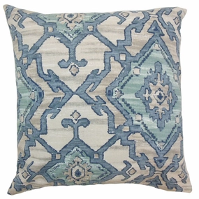 Halia Ikat Euro Sham Aegean pillowcases,cotton pillow covers,bed linen