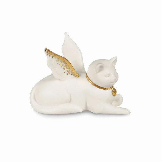 Hallmark Joanne's Angels Cat Figurine, 3" Decorative Mirror,Home Decor Mirror