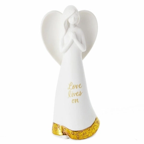 Hallmark Love Lives On Angel Figurine, 8.5" Decorative Mirror,Home Decor Mirror