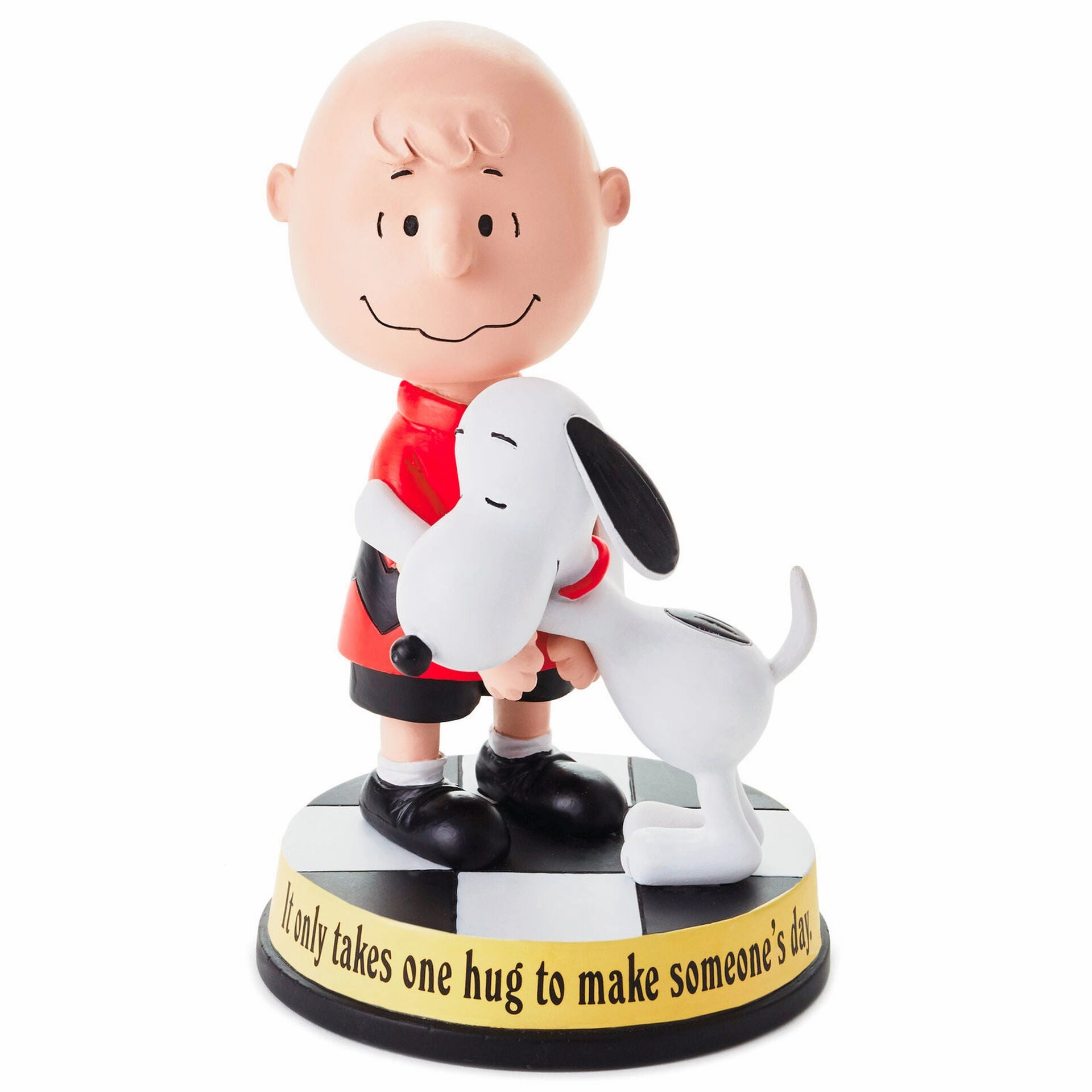 Hallmark Peanuts Charlie Brown and Snoopy It Only Takes One Hug Figurine Decorative Mirror,Home Decor Mirror