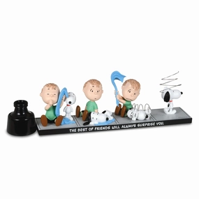 Hallmark The Peanuts Gallery Best Friends Linus and Snoopy Limited Edition Figurine Decorative Mirror,Home Decor Mirror