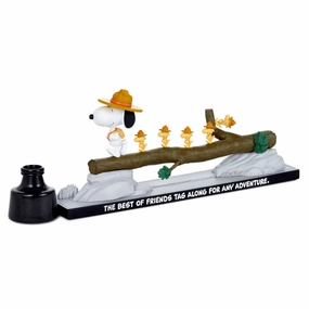 Hallmark The Peanuts Gallery Best of Friends Tag Along for Any Adventure Limited Edition Figurine Decorative Mirror,Home Decor Mirror