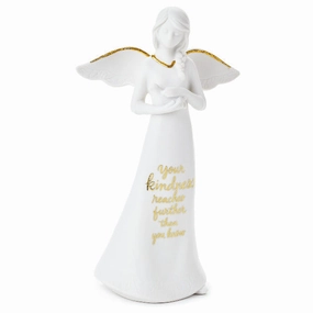Hallmark Your Kindness Reaches Angel Figurine, 8.25" Decorative Mirror,Home Decor Mirror