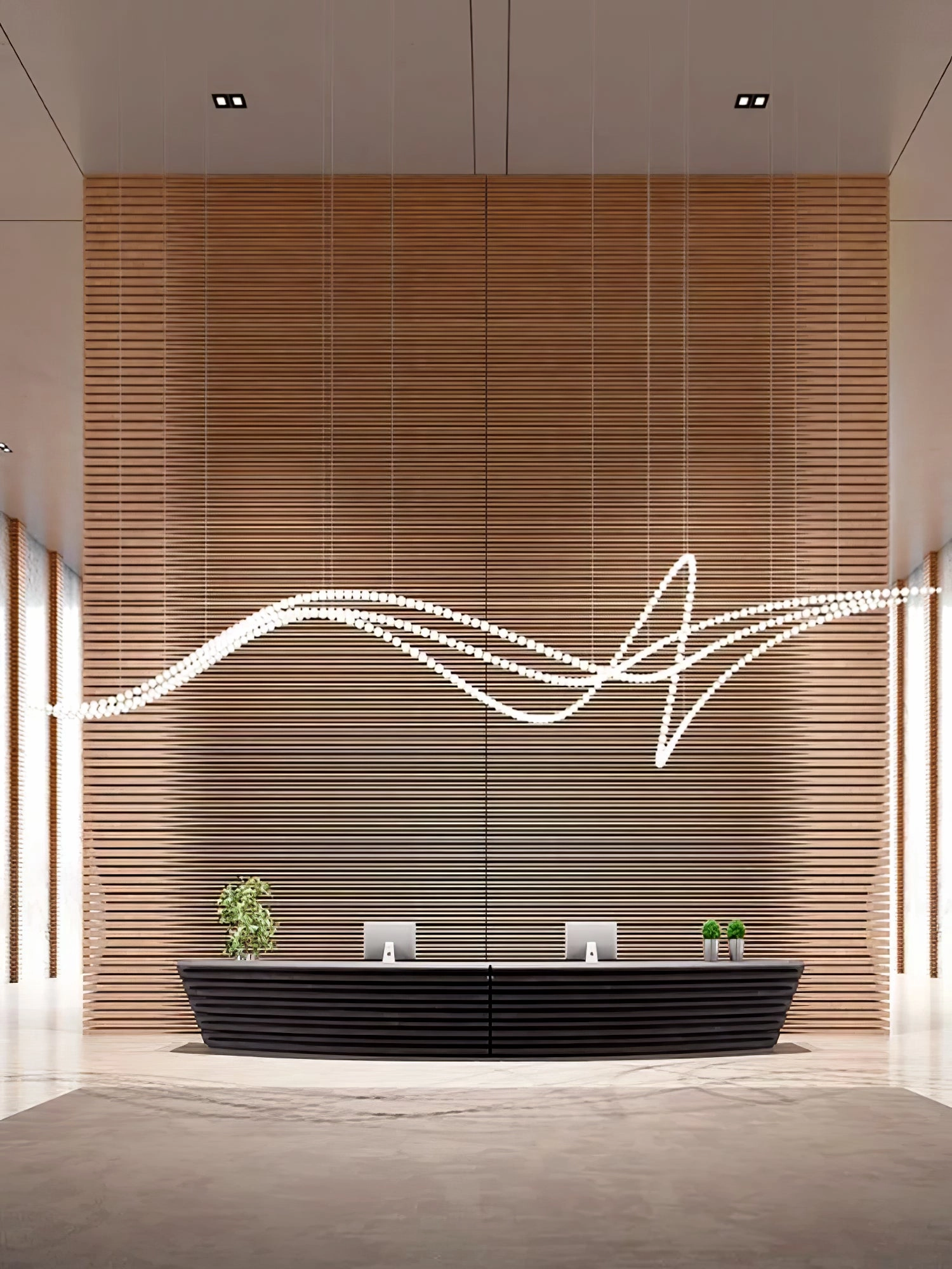 Halti Necklace Acrylic Chandelier